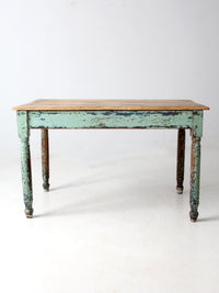antique painted farmhouse table