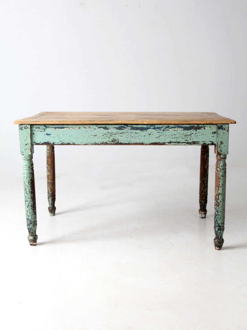 antique painted farmhouse table