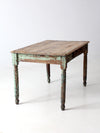 antique painted farmhouse table