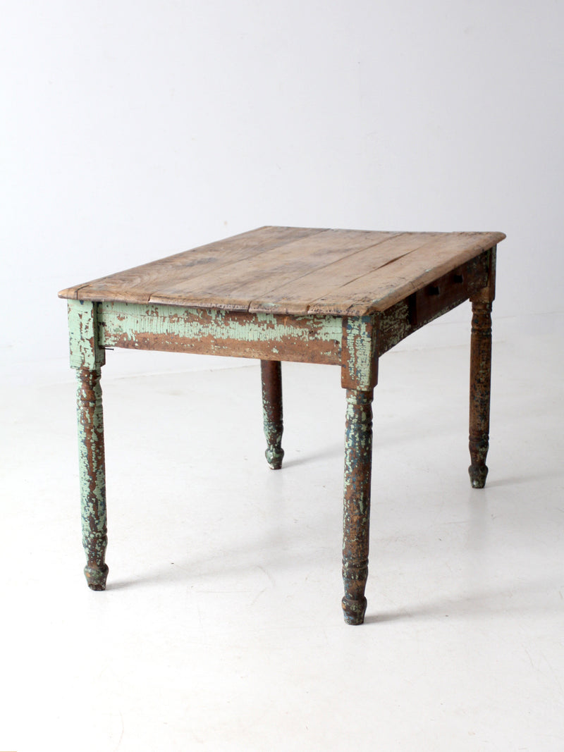 antique painted farmhouse table