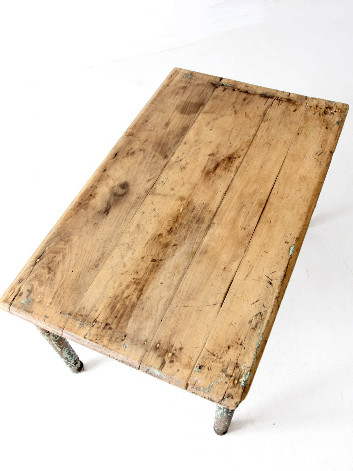 antique painted farmhouse table