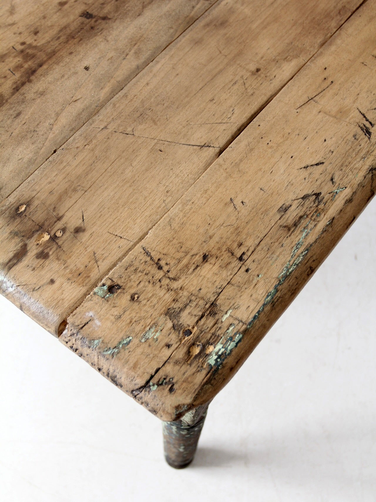 antique painted farmhouse table