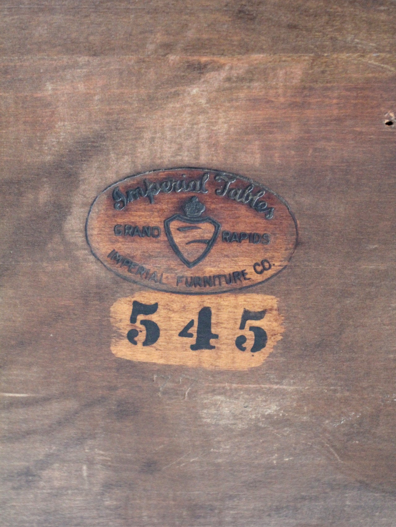 Colonial Revival telephone table circa 1940s