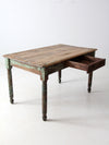 antique painted farmhouse table