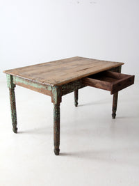 antique painted farmhouse table