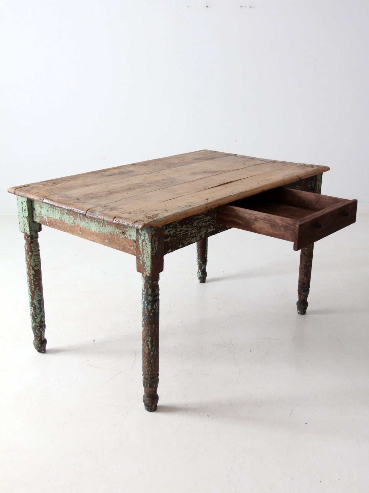 antique painted farmhouse table