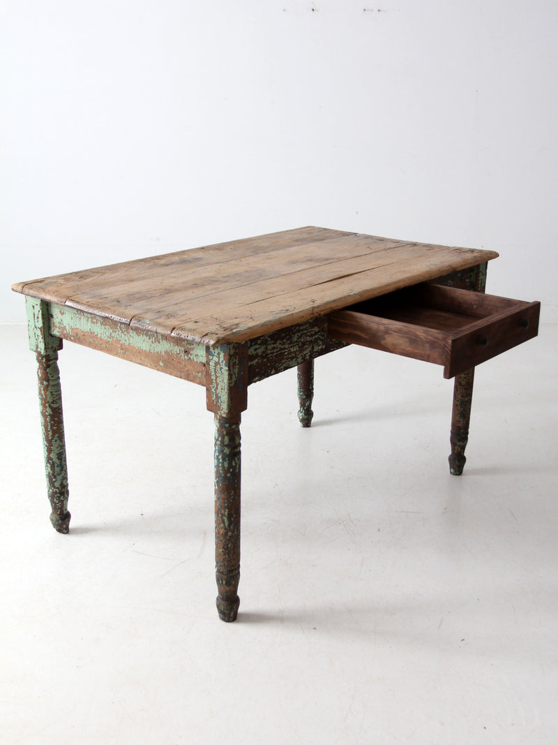 antique painted farmhouse table