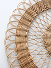 vintage rattan placemat, wall decor