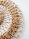 vintage rattan placemat, wall decor