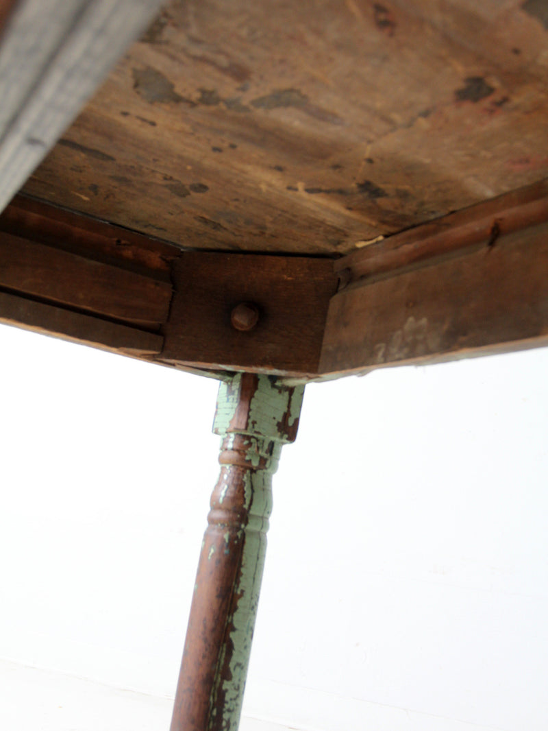 antique painted farmhouse table