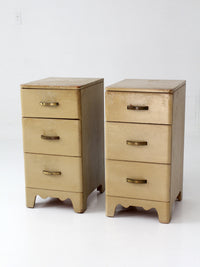 pair of 1950s transitional nightstands