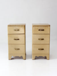 pair of 1950s transitional nightstands