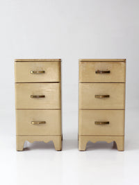 pair of 1950s transitional nightstands