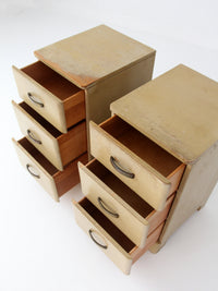 pair of 1950s transitional nightstands