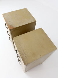pair of 1950s transitional nightstands
