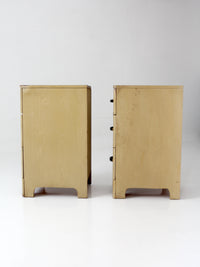 pair of 1950s transitional nightstands