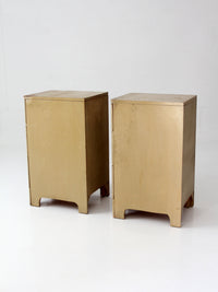 pair of 1950s transitional nightstands