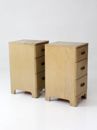pair of 1950s transitional nightstands