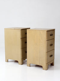 pair of 1950s transitional nightstands