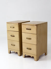 pair of 1950s transitional nightstands