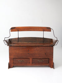 antique buggy seat storage bench