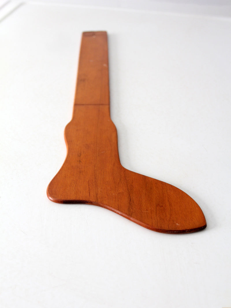antique wooden sock stretcher