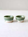 vintage studio pottery bowl pair