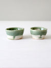 vintage studio pottery bowl pair