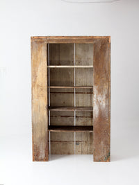 antique primitive cupboard