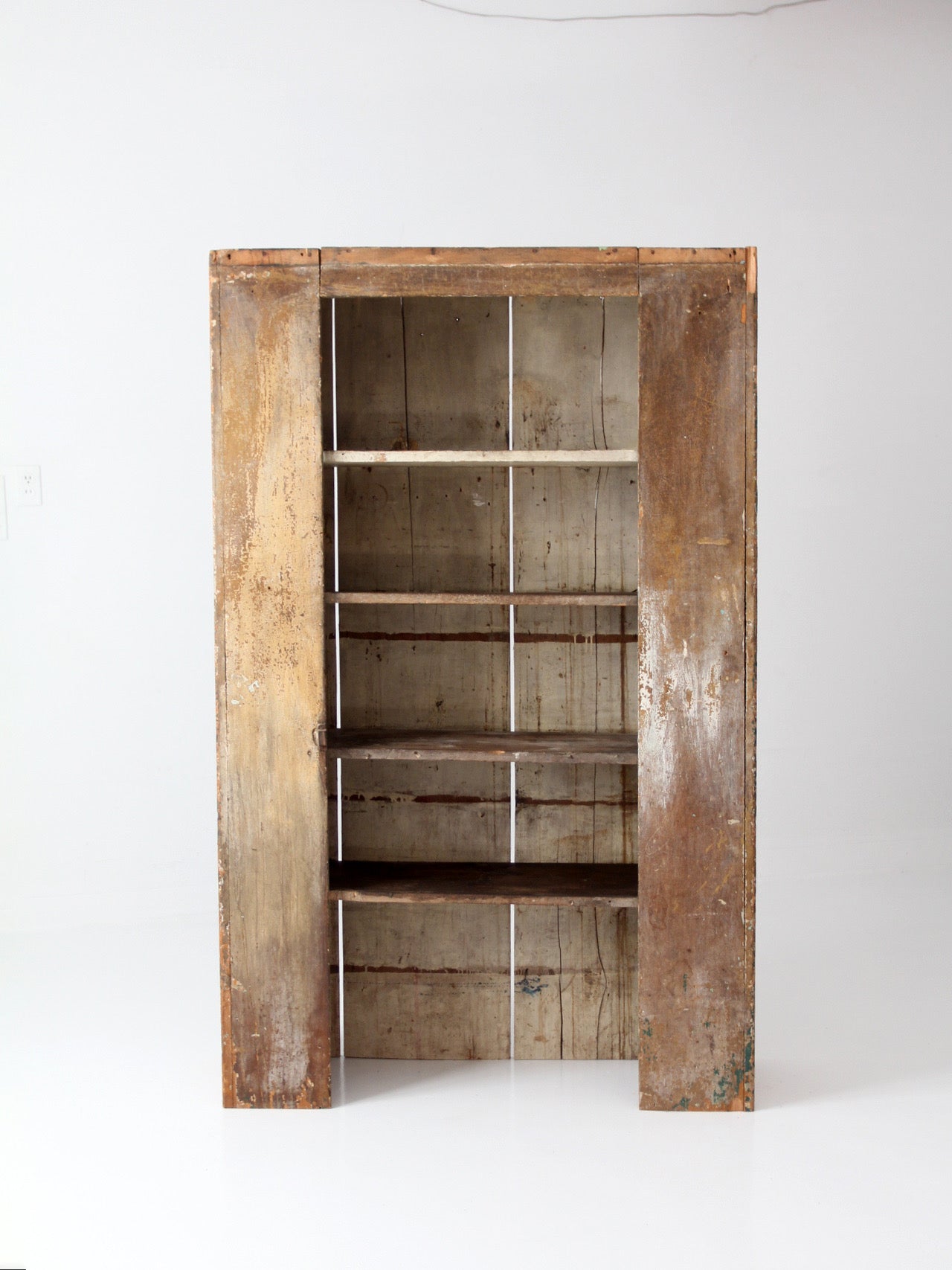 antique primitive cupboard