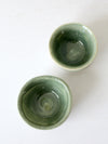 vintage studio pottery bowl pair