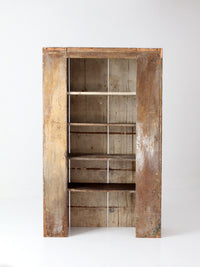 antique primitive cupboard