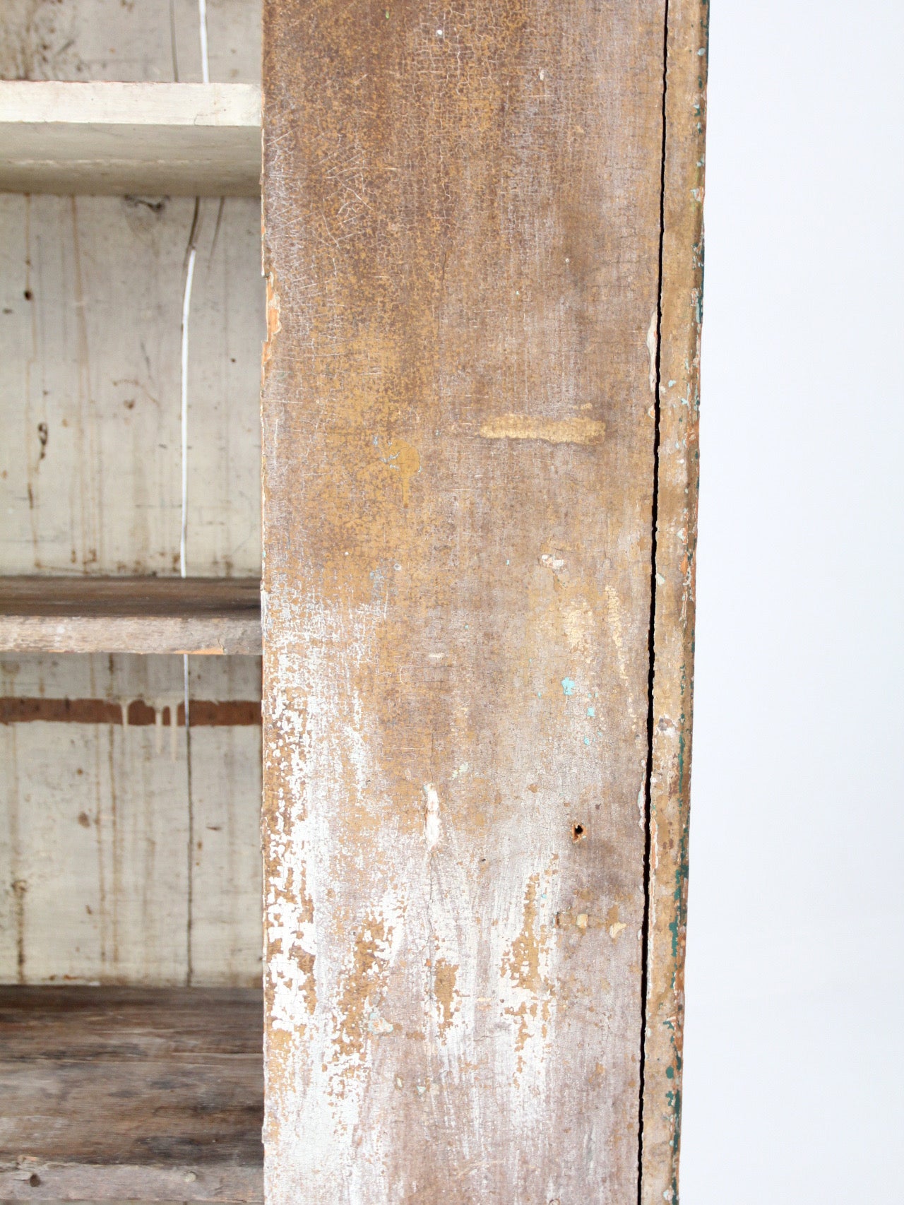 antique primitive cupboard