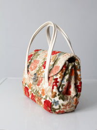 vintage 1960s floral tapestry handbag