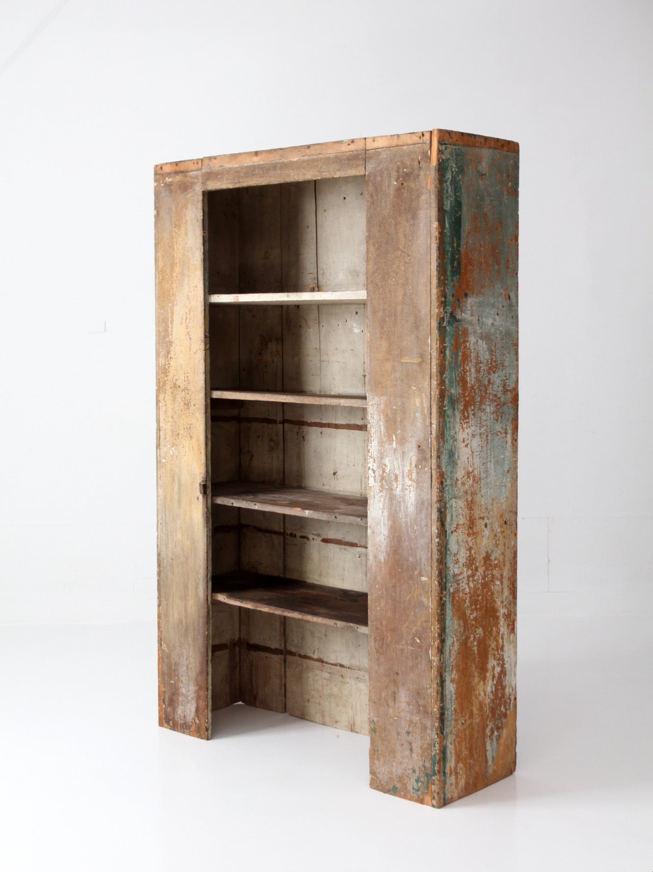 antique primitive cupboard