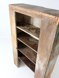 antique primitive cupboard