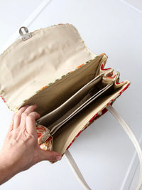 vintage 1960s floral tapestry handbag