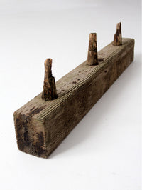 antique wooden telegraph crossarm