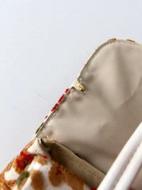 vintage 1960s floral tapestry handbag