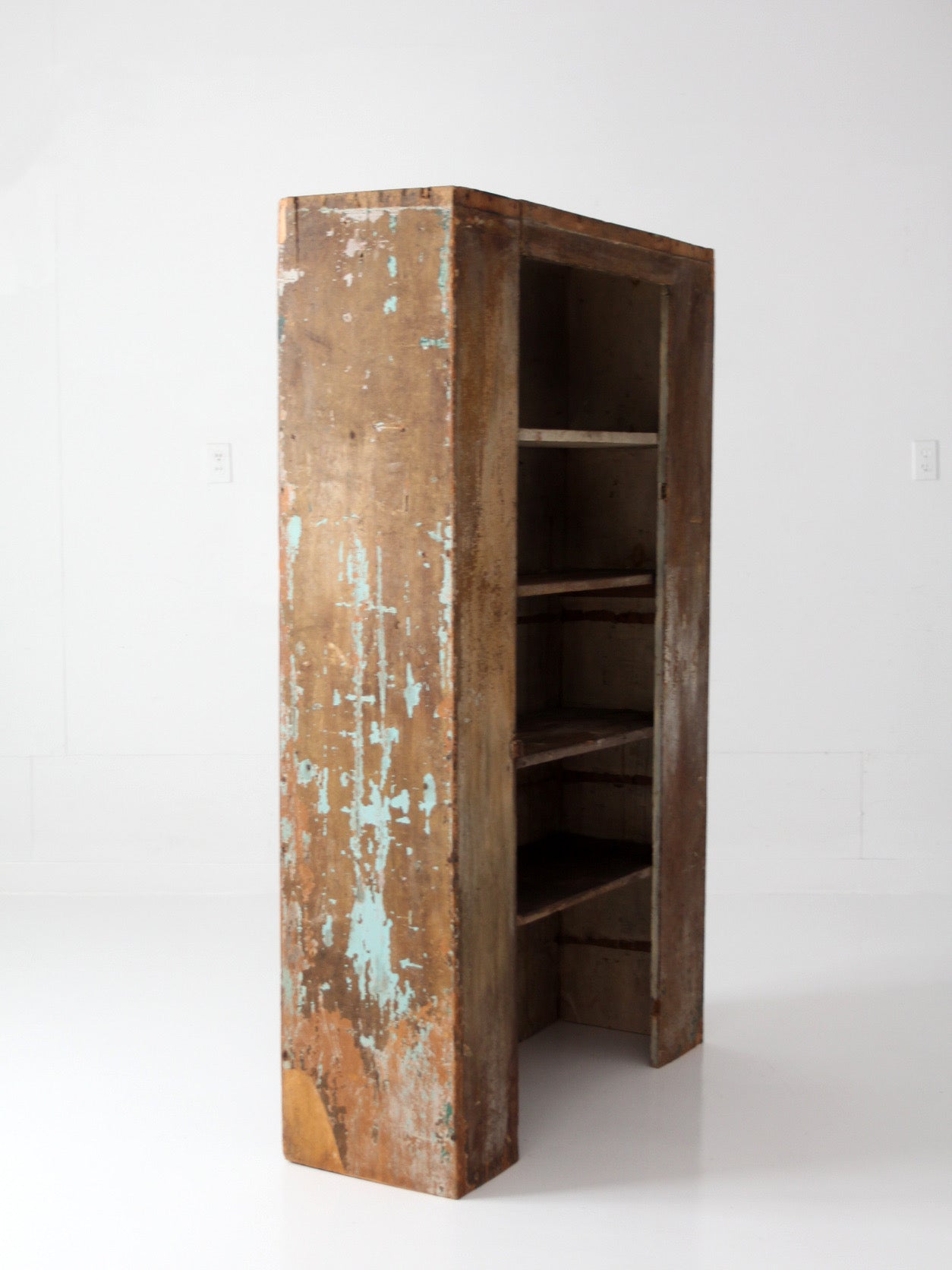 antique primitive cupboard