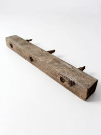 antique wooden telegraph crossarm