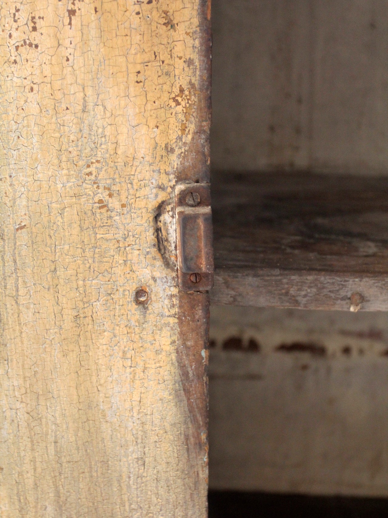 antique primitive cupboard
