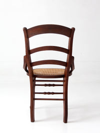antique American Eastlake style cane seat chair