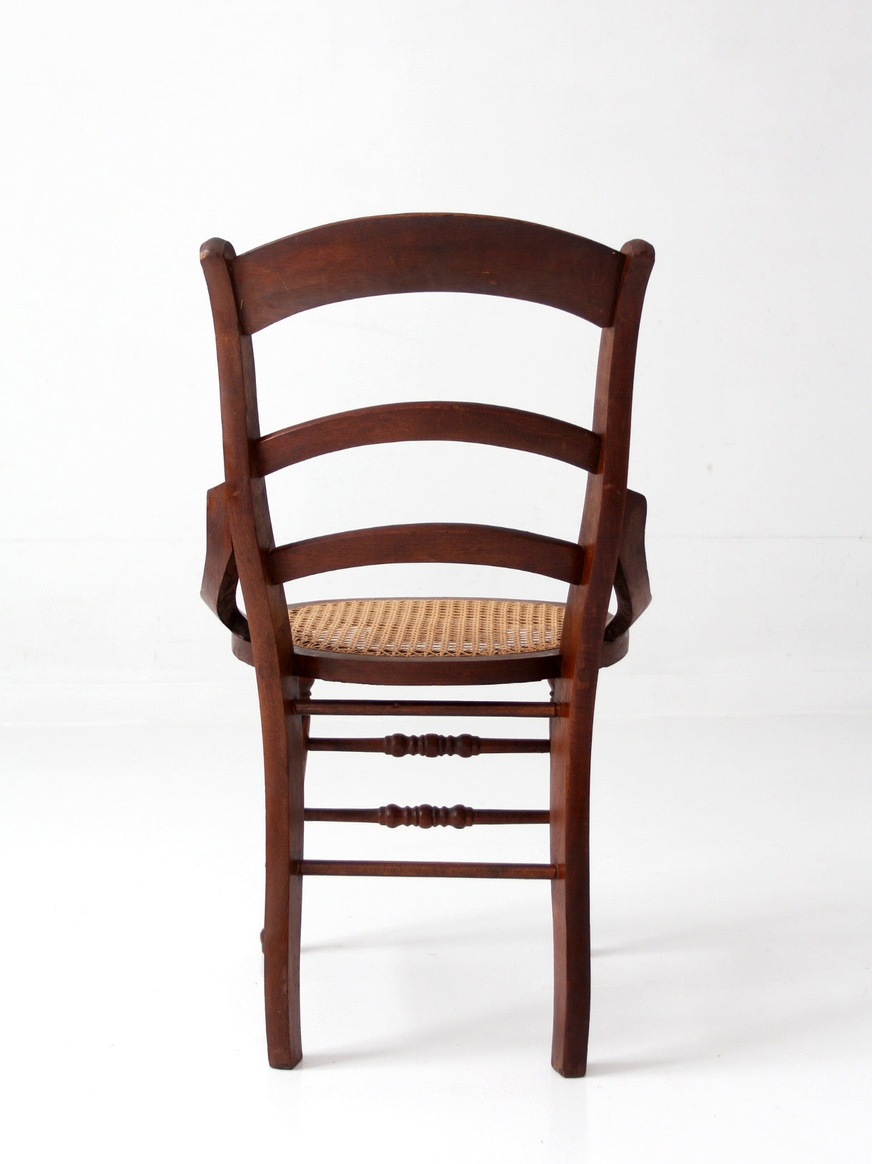antique American Eastlake style cane seat chair