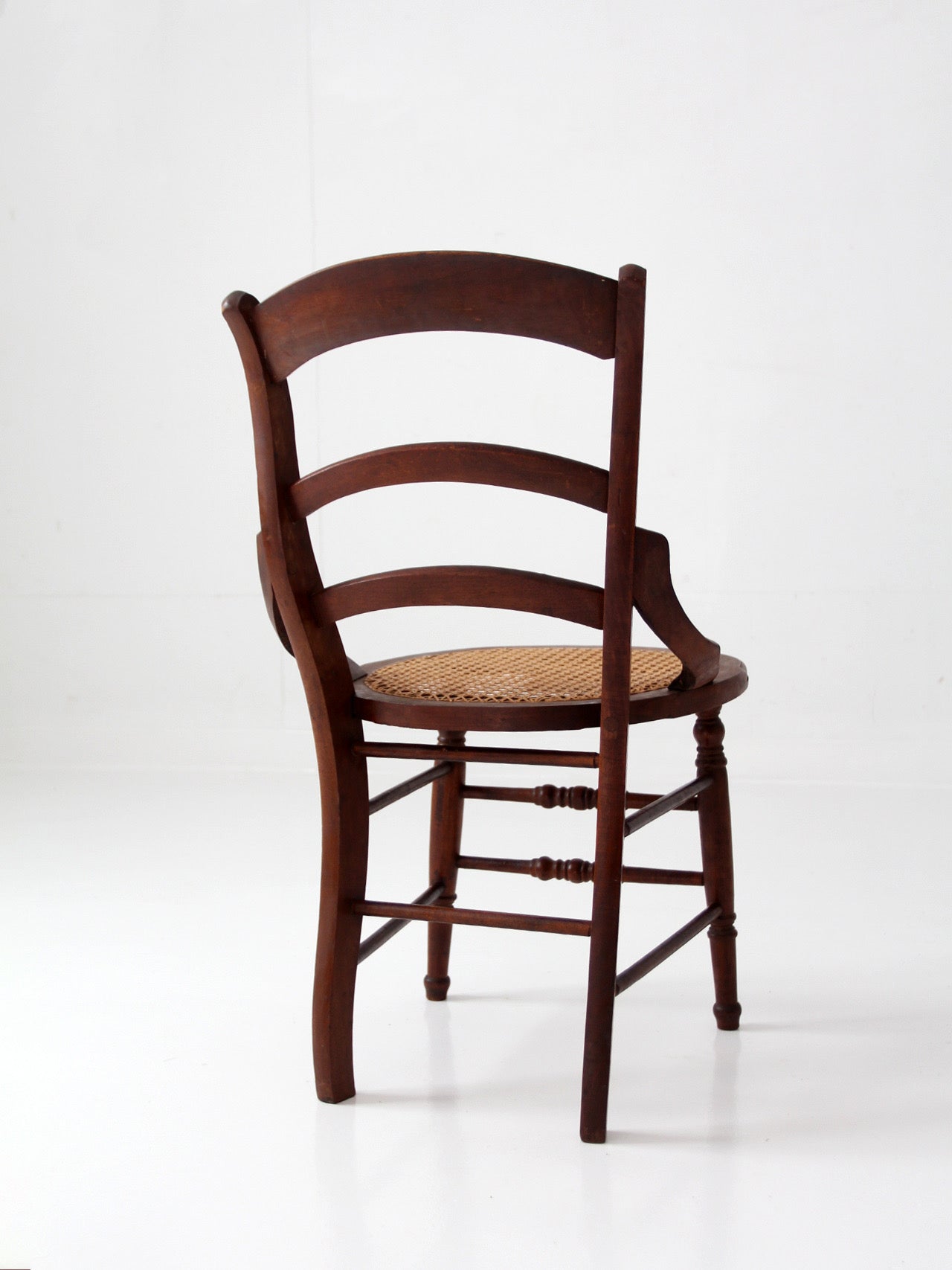 antique American Eastlake style cane seat chair