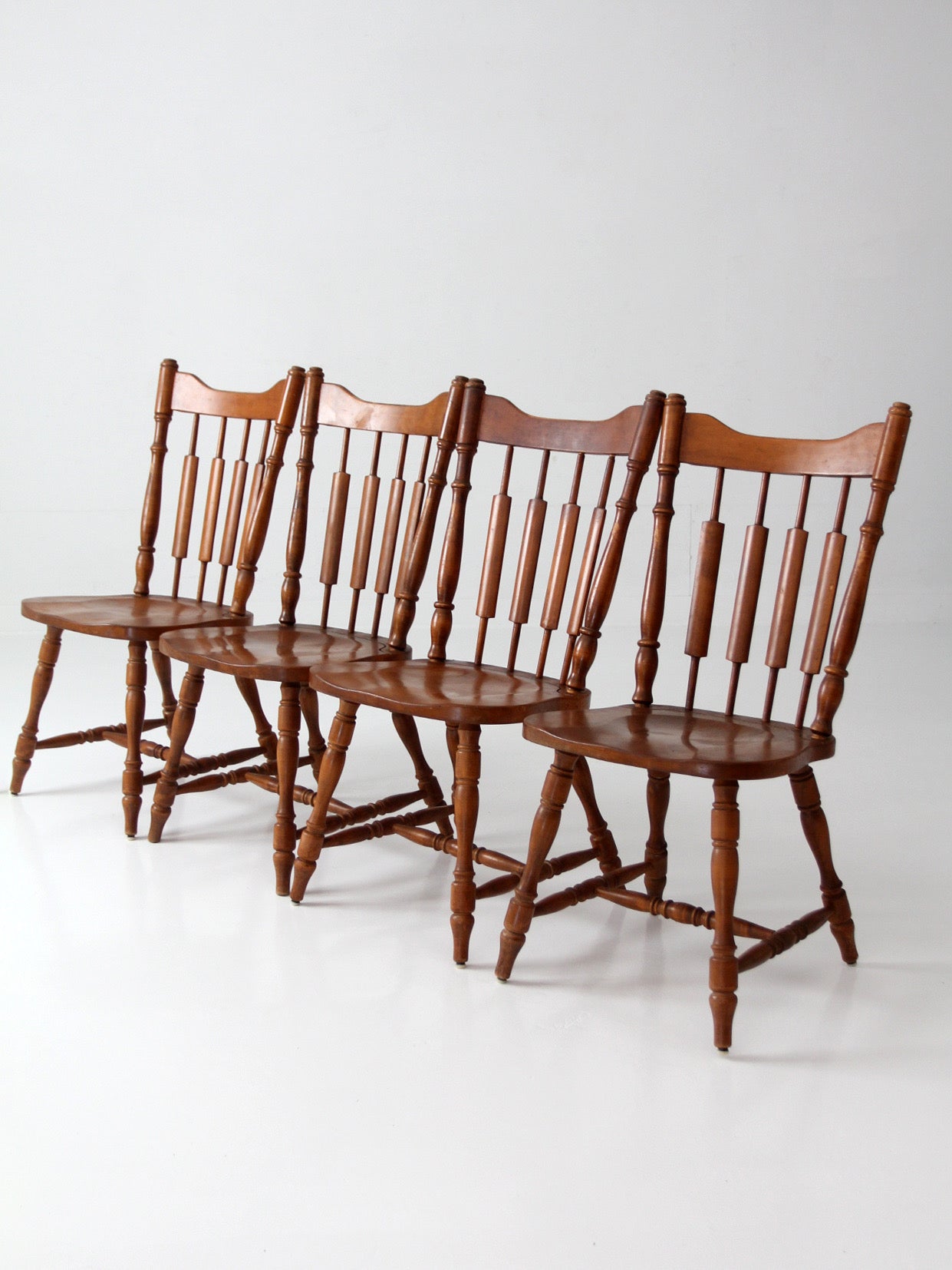 vintage Windsor dining chairs by Richards Brothers | set of 4