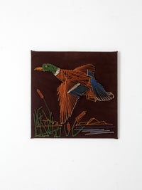 vintage mallard duck string art wall decor