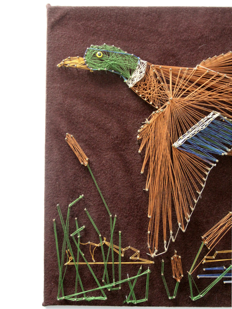 vintage mallard duck string art wall decor – 86 Vintage