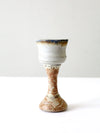 vintage studio pottery chalice