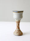 vintage studio pottery chalice